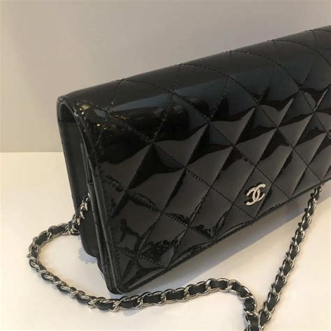 black on black chanel wallet